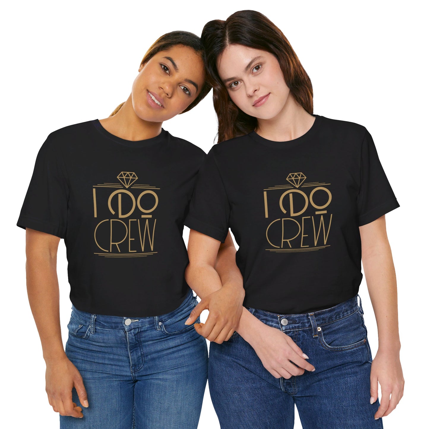 I Do Crew Art Deco Unisex Jersey Short Sleeve Tee Bachelorette Party Shirt