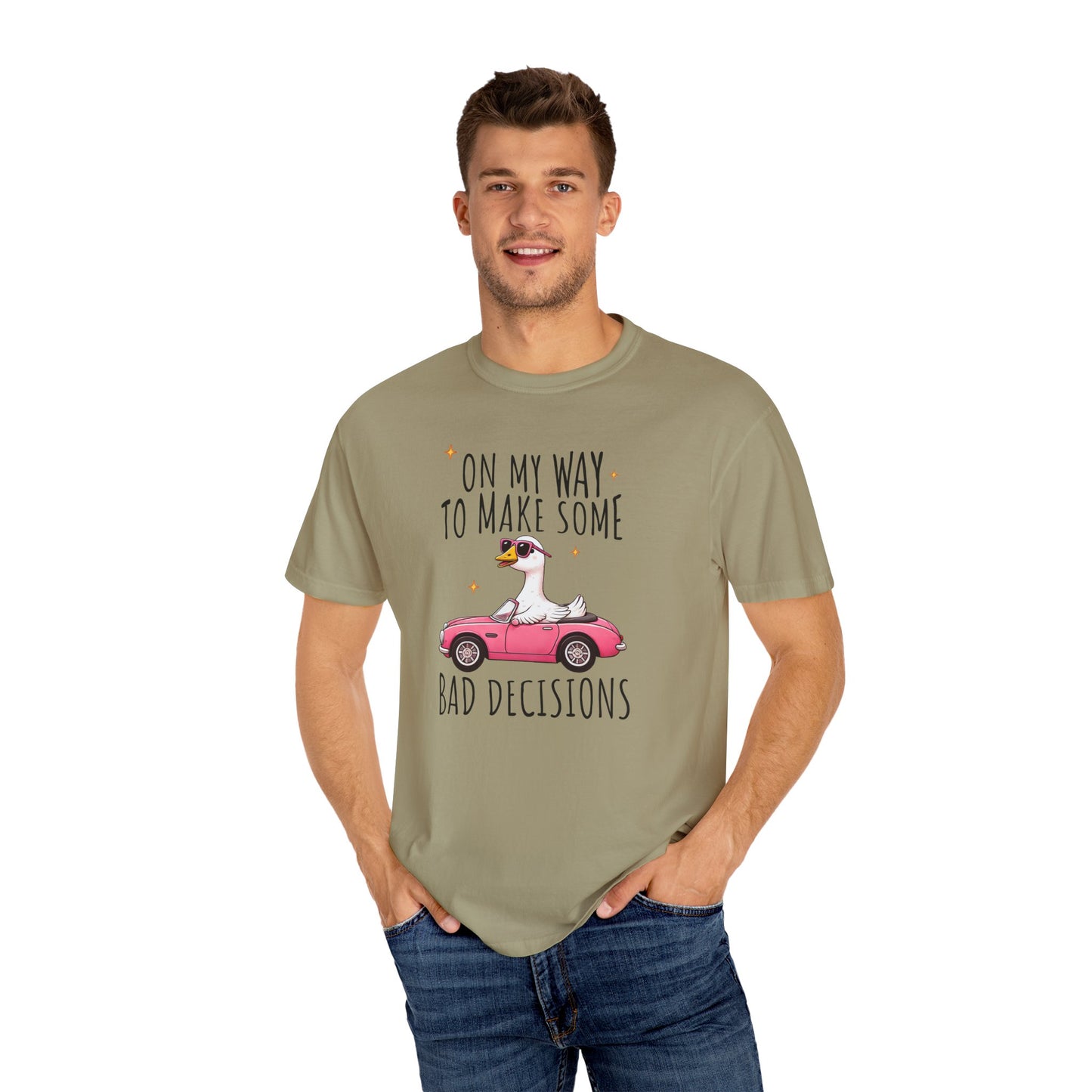 Fun Graphic T-Shirt, "On My Way to Make Some Bad Decisions", Casual Wear, Gift for Friends, Humor Tee, Weekend Vibes