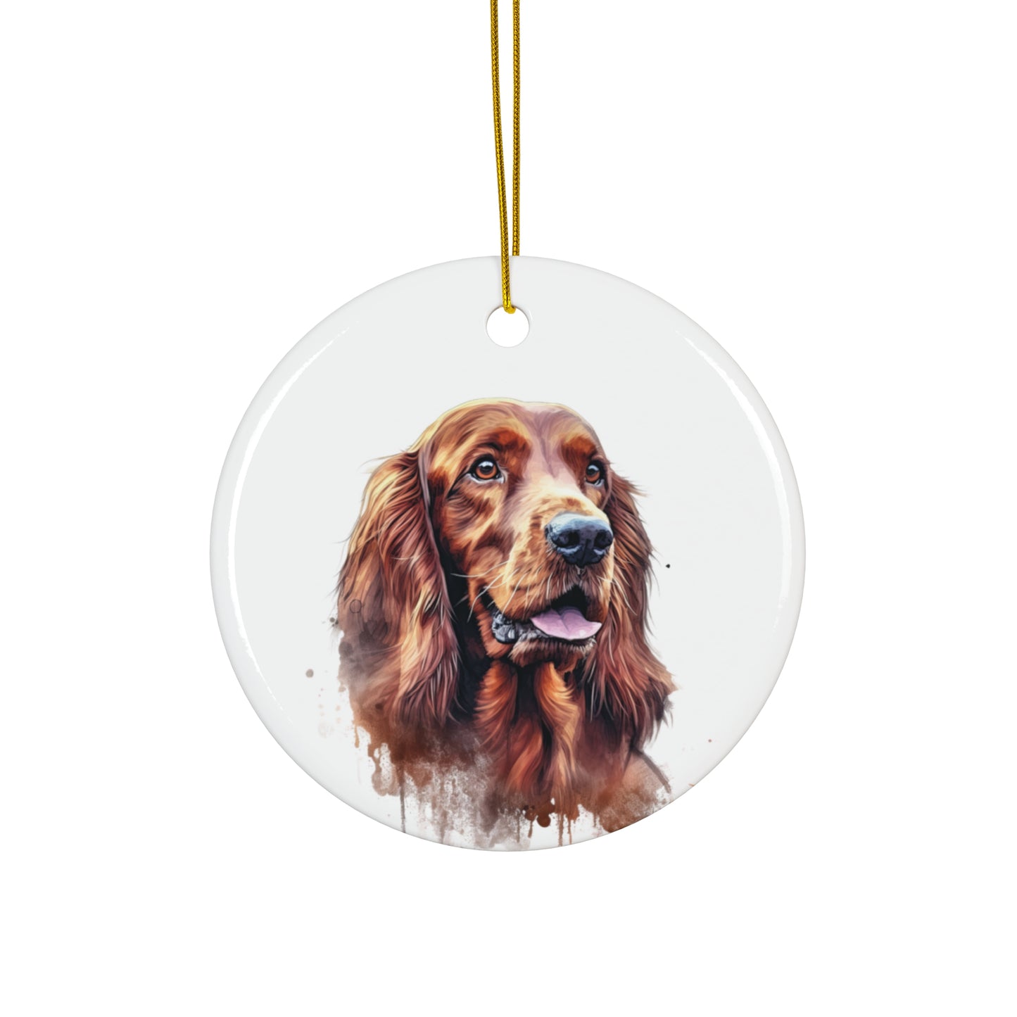 Irish Setter Ceramic Ornament