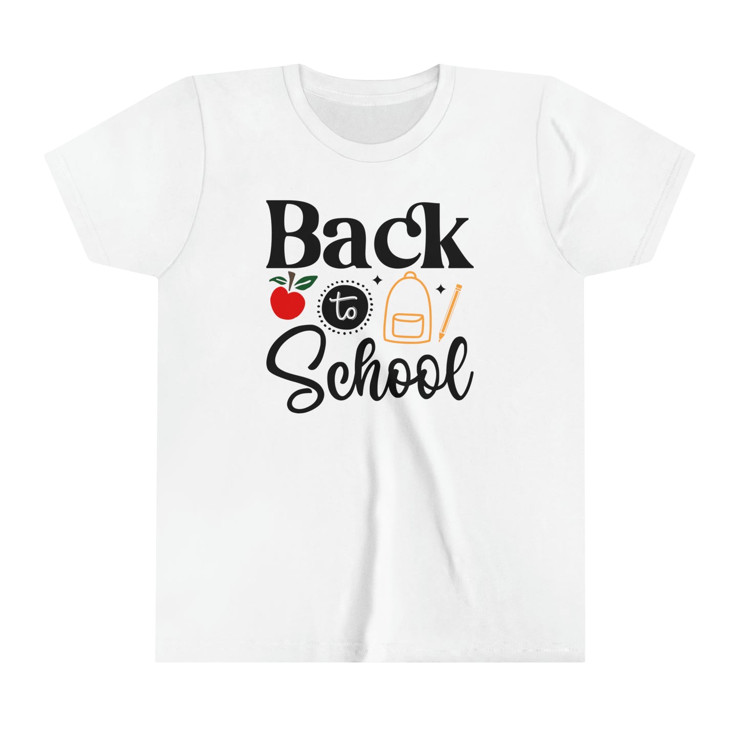 Back to School School Youth Short Sleeve Tee School Shirt