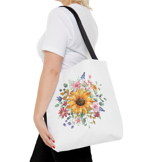 Wild Flower Tote Bag Shopping Bag Reusable Tote