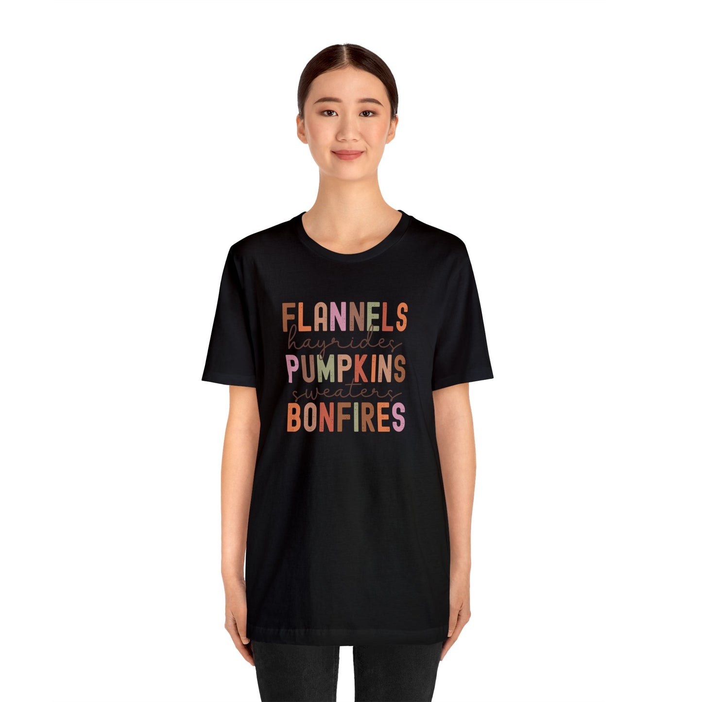 Fall things shirt Unisex Jersey Short Sleeve Tee T-Shirt Fall Shirt