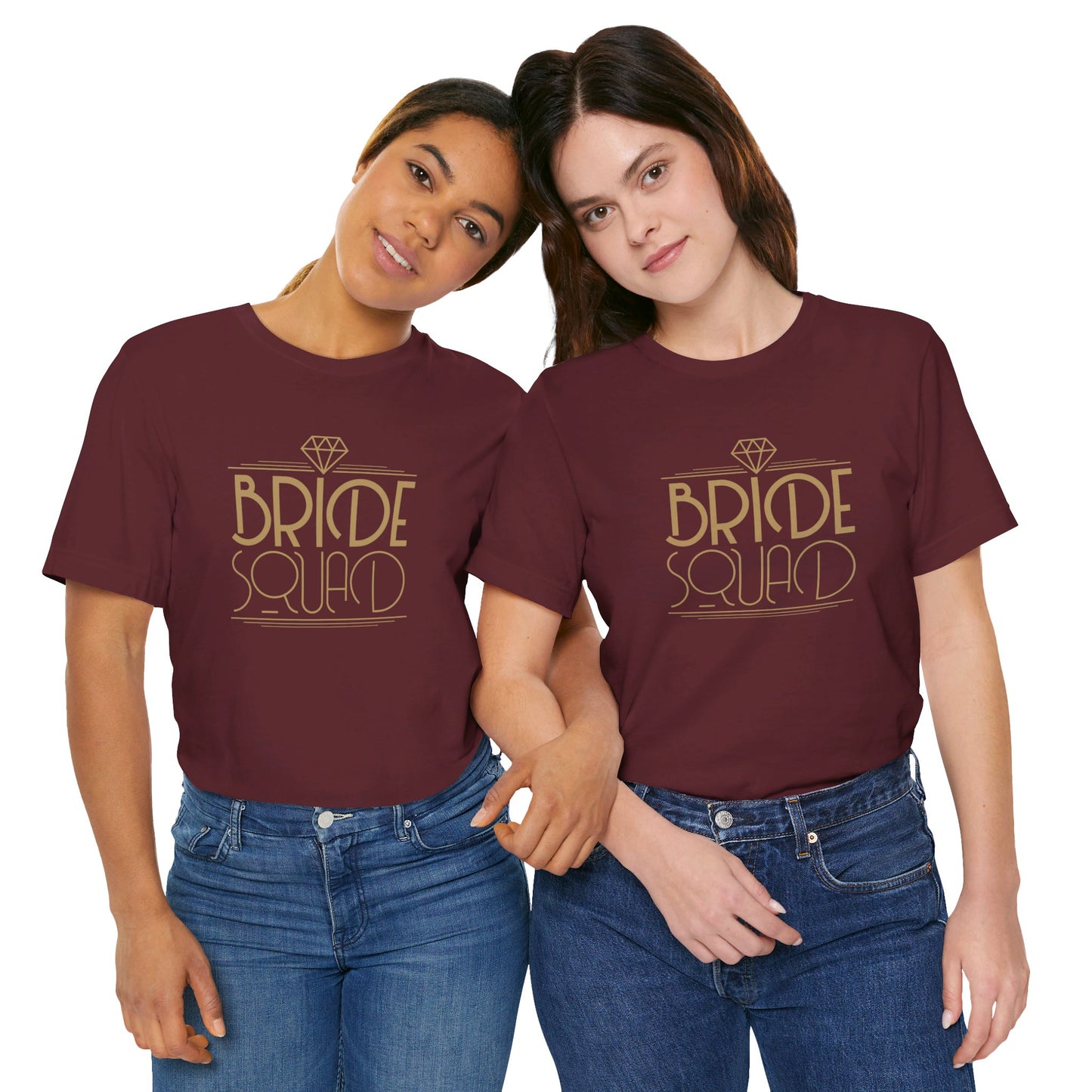 Bride Squad Art Deco Unisex Jersey Short Sleeve Tee Bachelorette Party Shirt