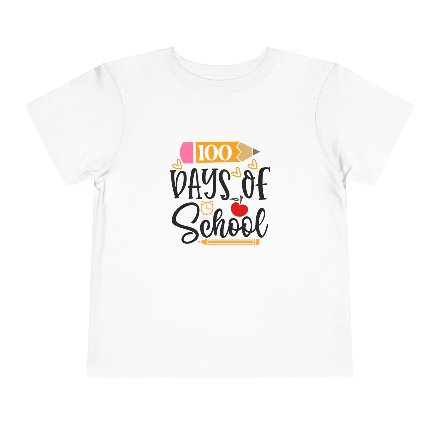 100 Days of School Toddler Short Sleeve Tee