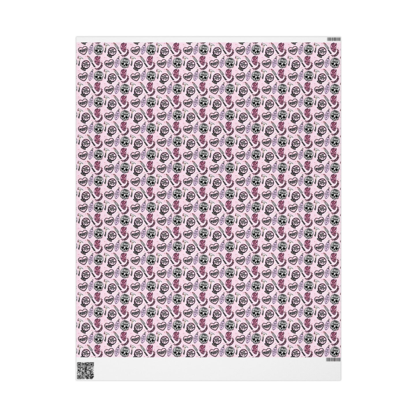 Wrapping Papers - Cute Pastel Pink True Crime Hand Drawn