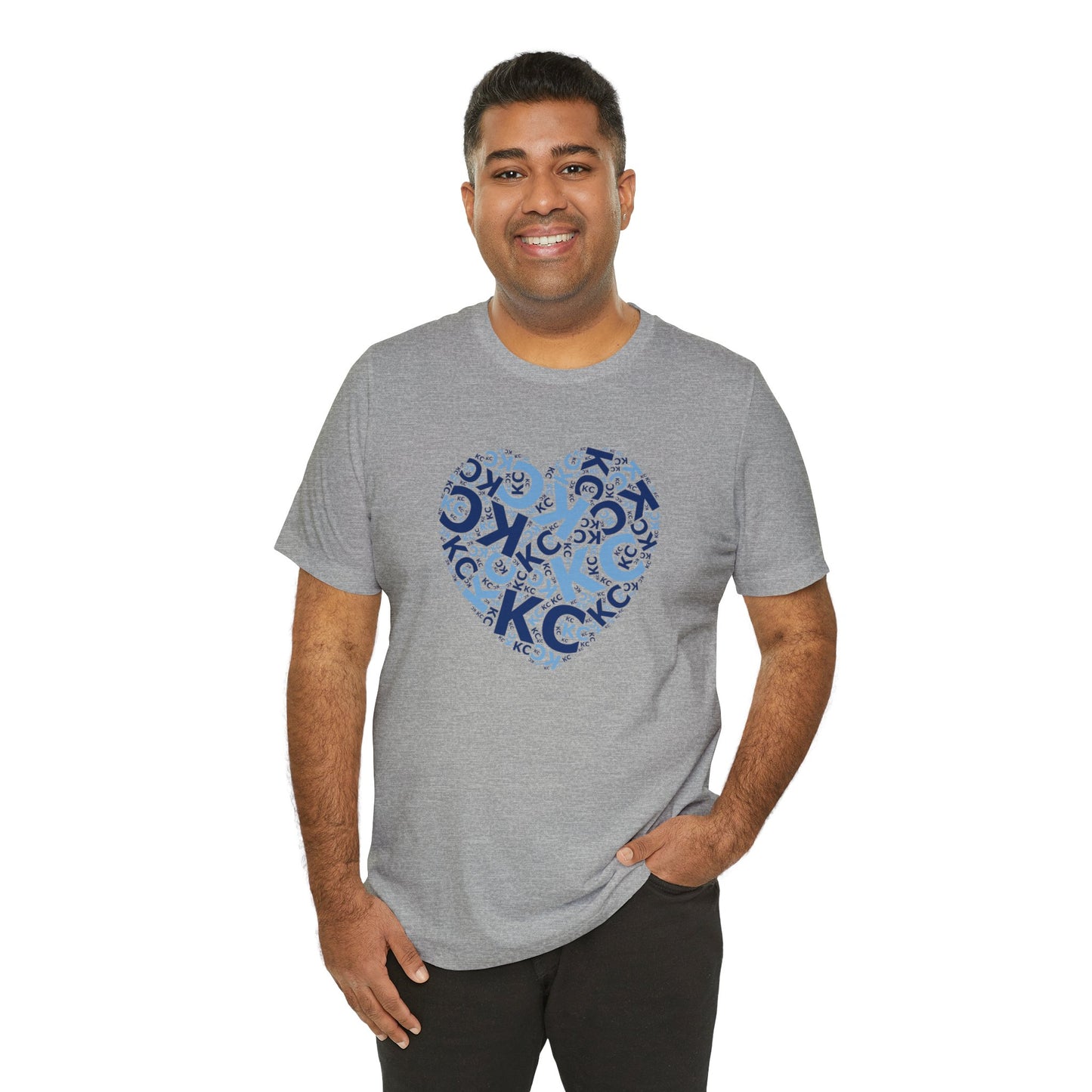 Kansas City Heart Unisex Jersey Short Sleeve Tee T-Shirt