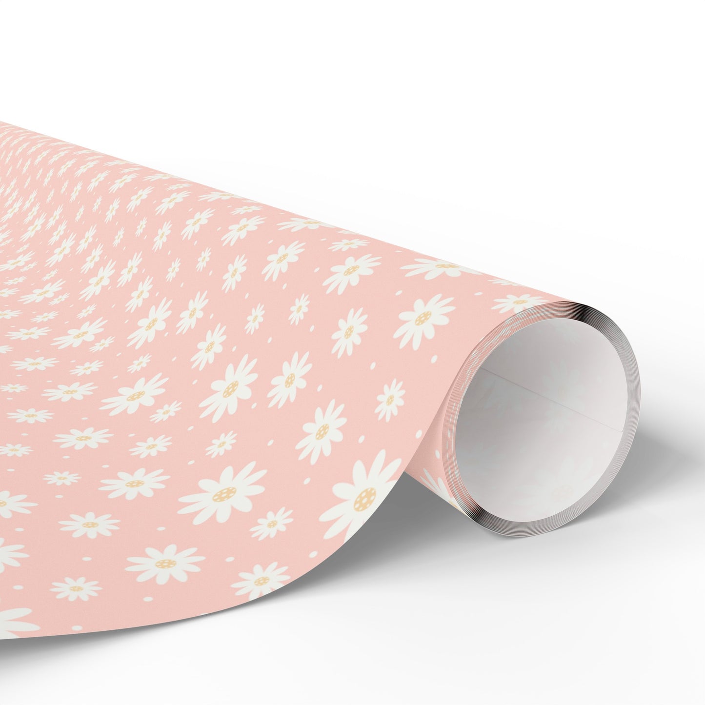 Pink Daisy Floral Wrapping Paper