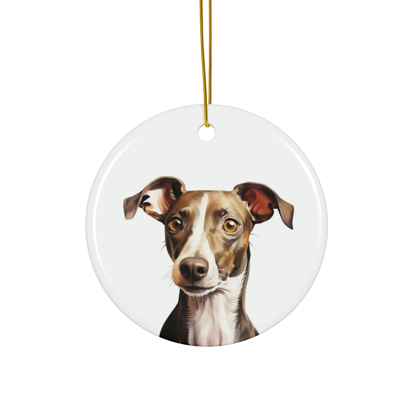 Italian Greyhound Ceramic Ornament