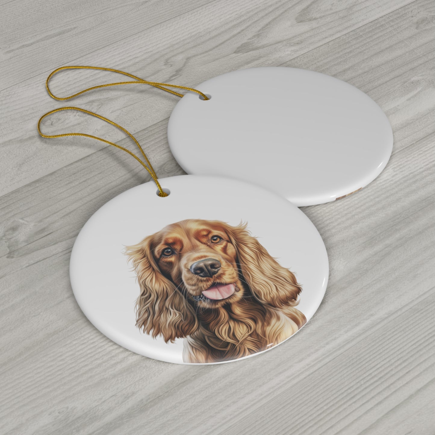 Cocker Spaniel Ceramic Ornament Christmas Gift