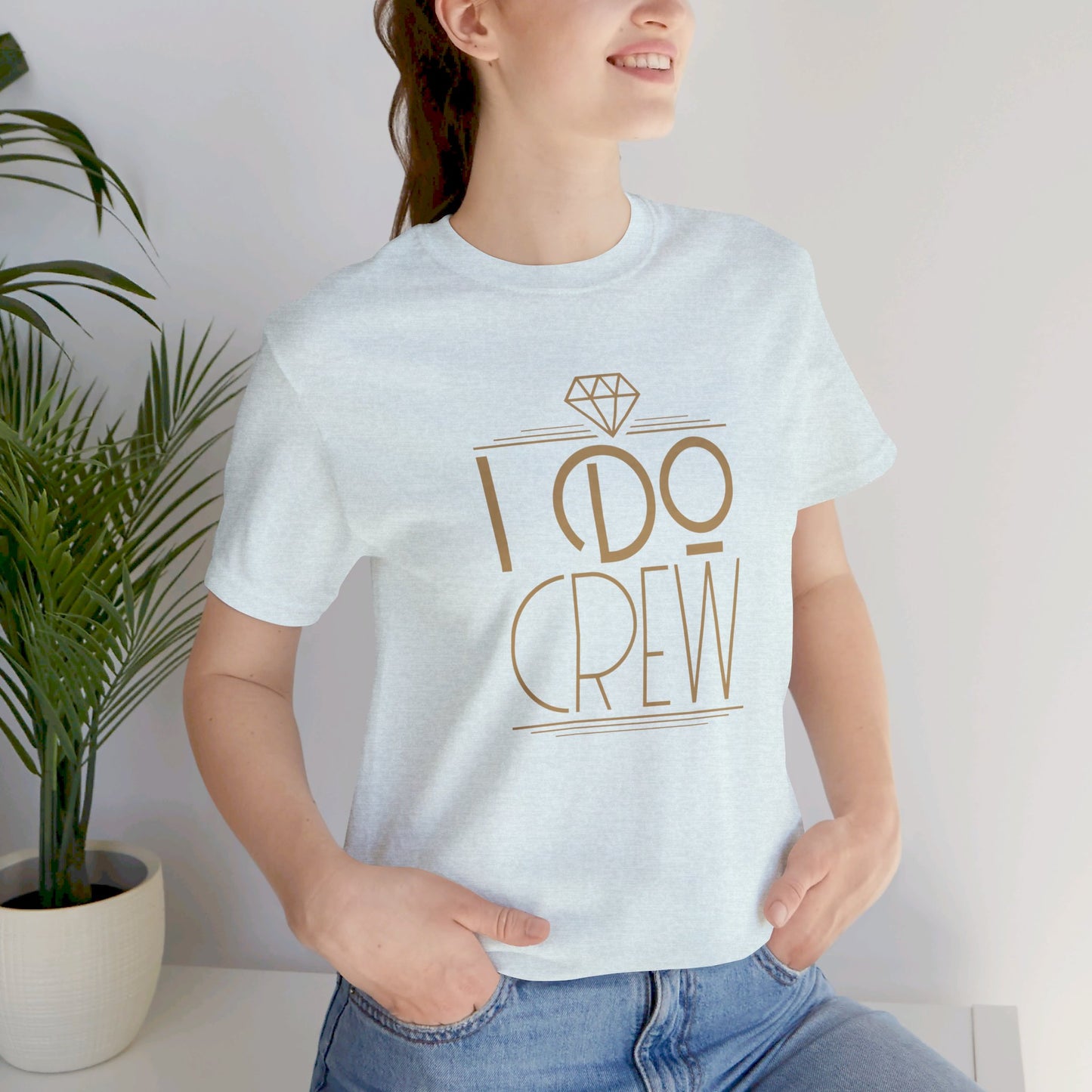 I Do Crew Art Deco Unisex Jersey Short Sleeve Tee Bachelorette Party Shirt