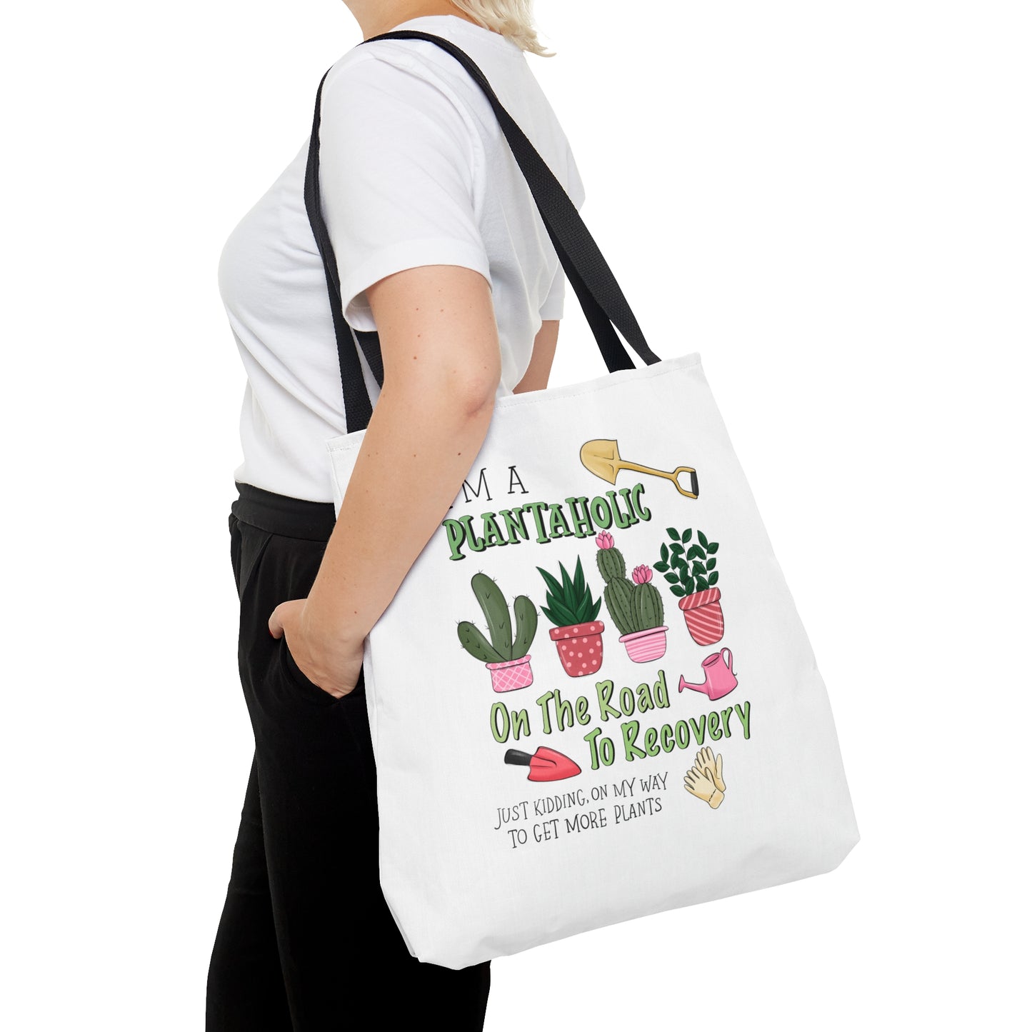 Plantaholic on the Way to Recovery Tote Bag Shopping Bag Reusable Tote Gardener Gift