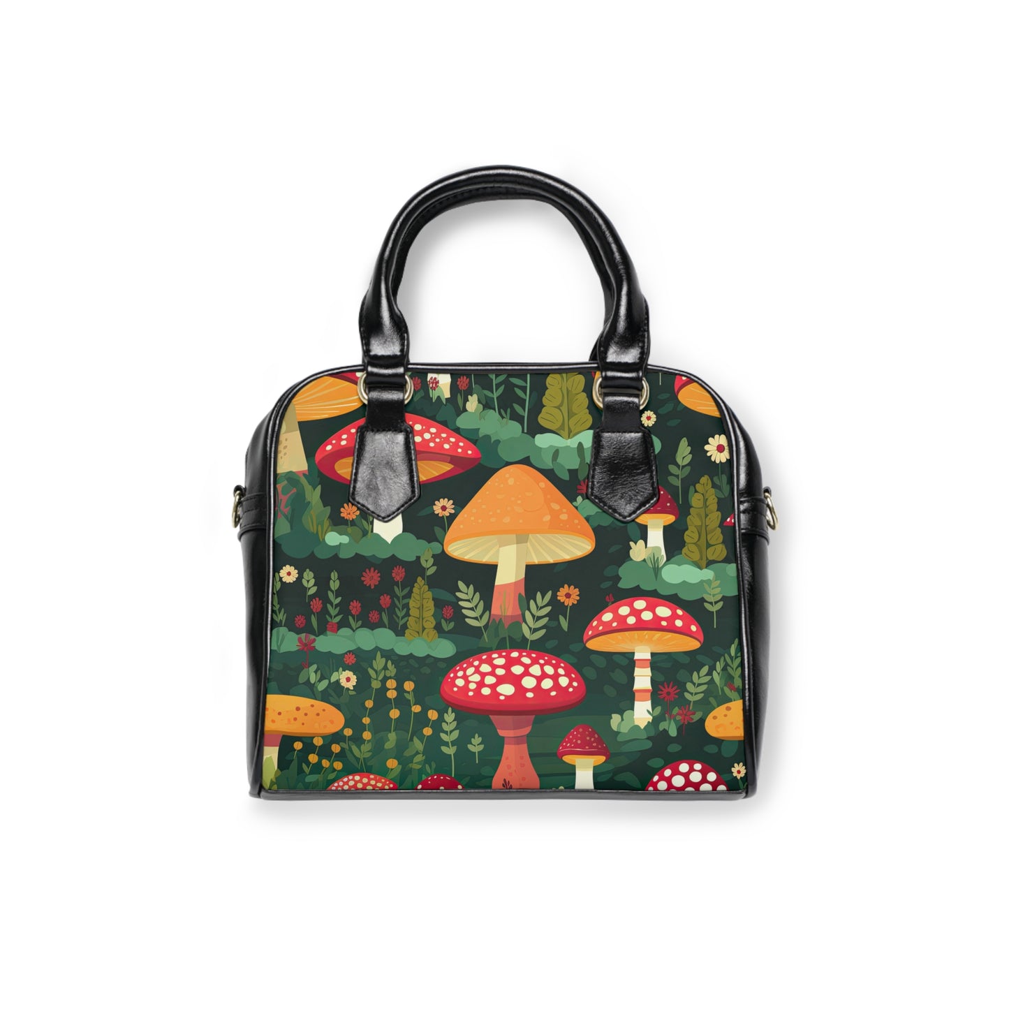 Retro Mushroom Shoulder Handbag