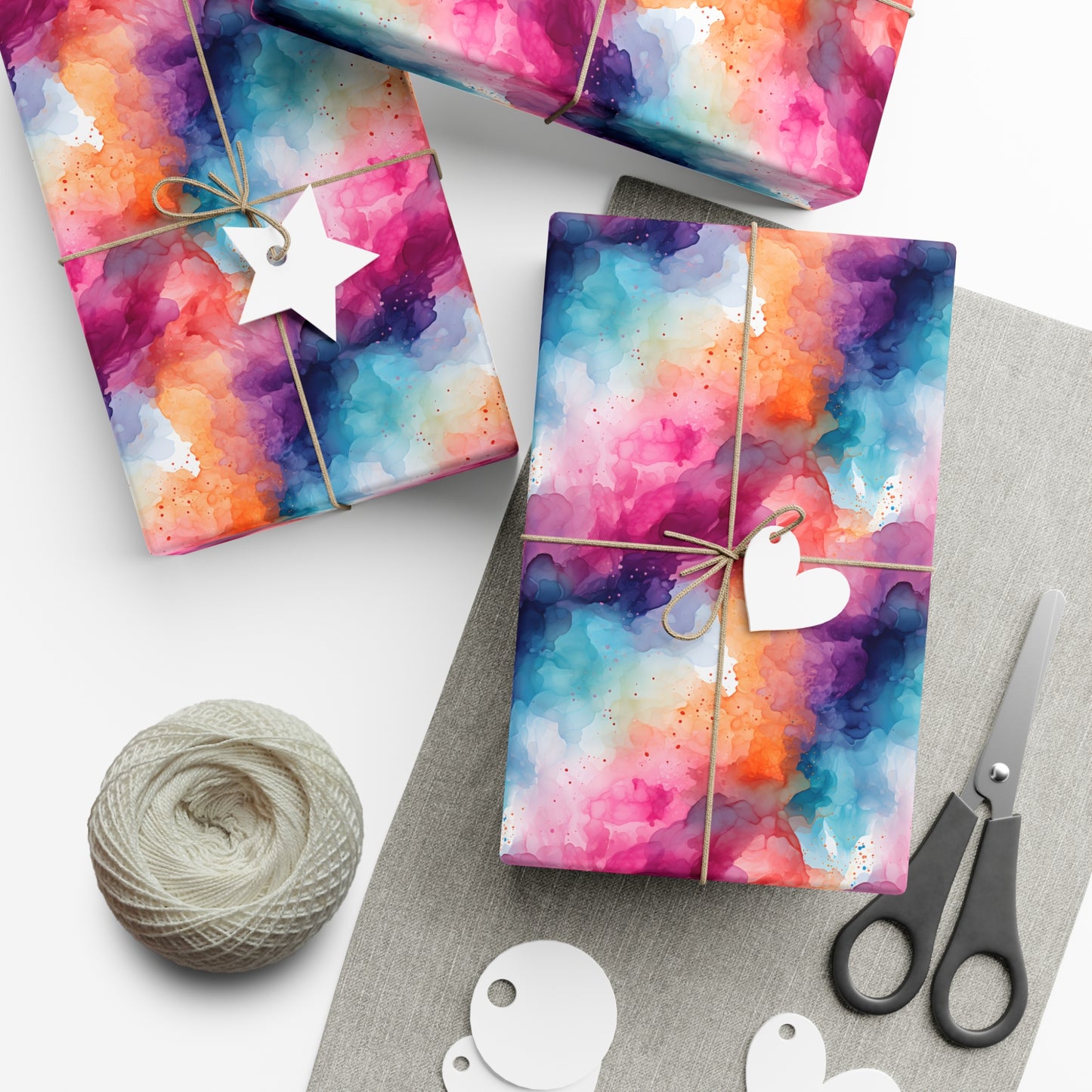 Alcohol Ink Gift Wrap