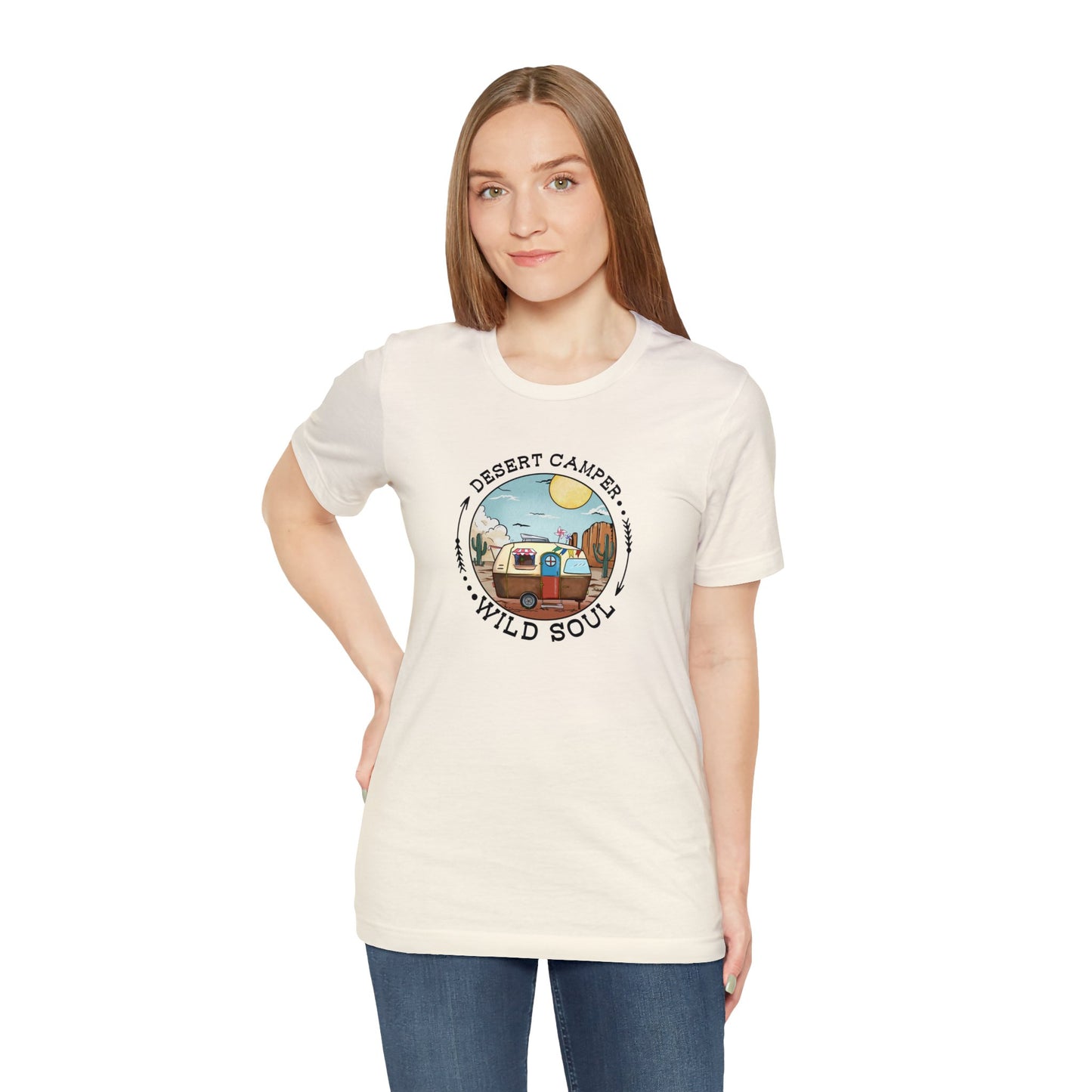 Desert Camper WIld Soul Camp Shirt Unisex Jersey Short Sleeve Tee T-Shirt