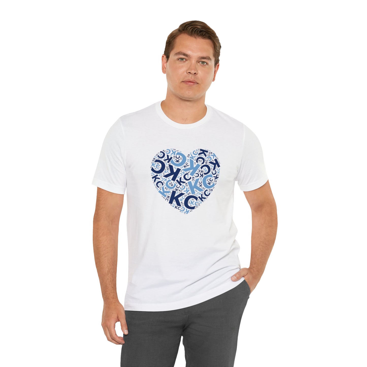 Kansas City Heart Unisex Jersey Short Sleeve Tee T-Shirt