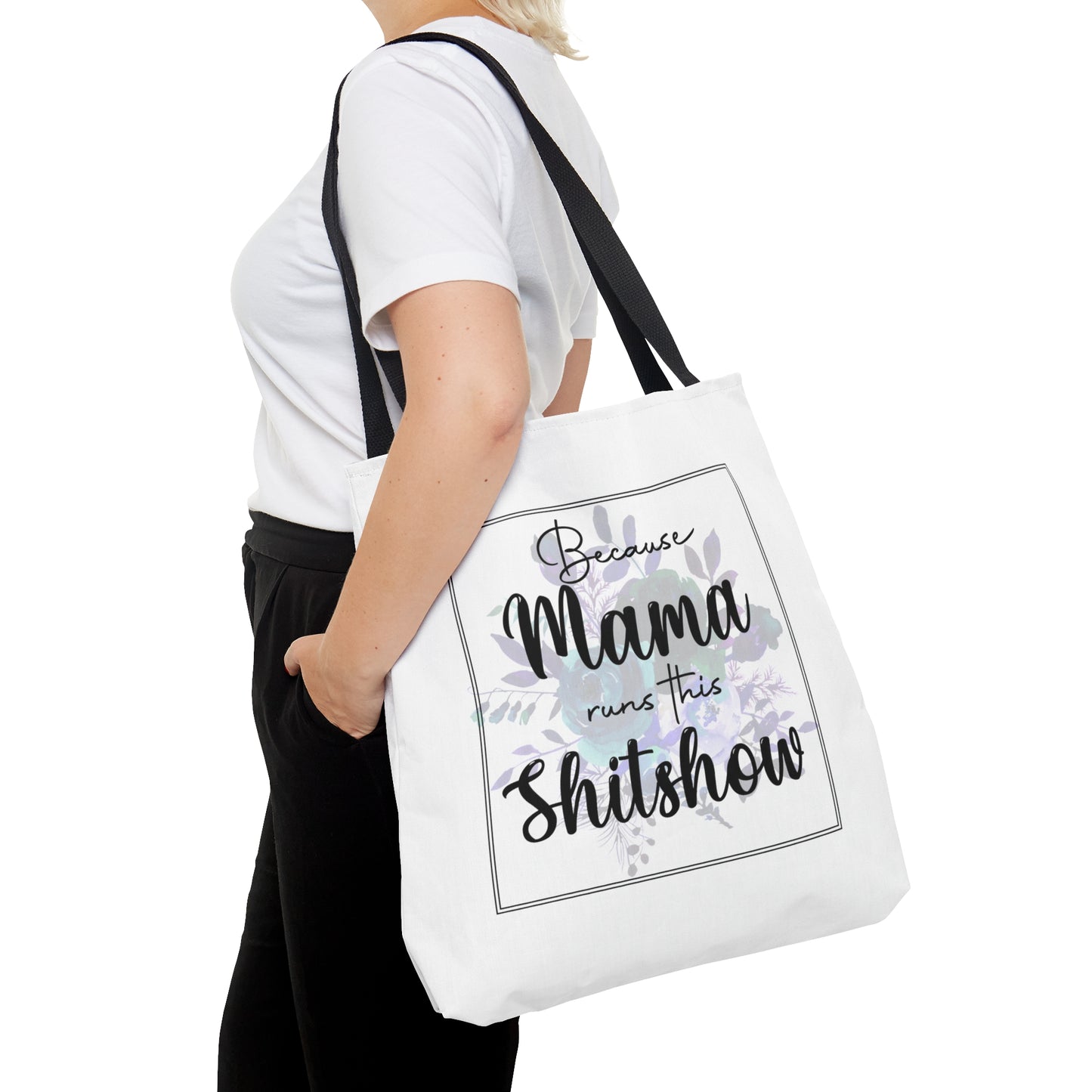 Mama Runs This Shi*t Show Tote Bag Shopping Bag Reusable Tote Funny Gift