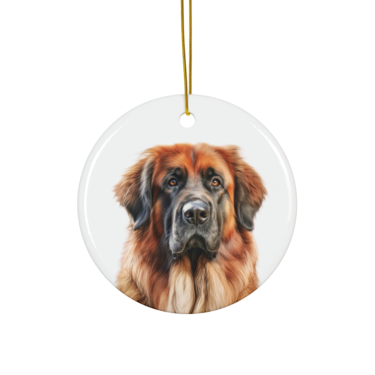 Leonberger Ceramic Ornament