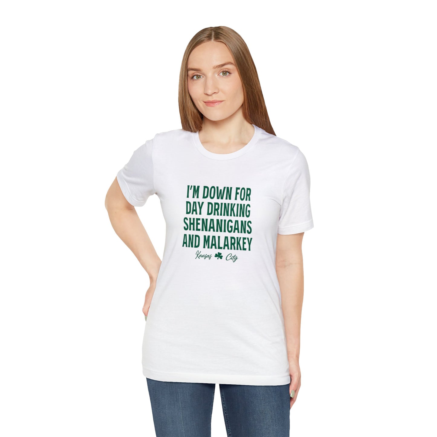 St Patrick's Day Parade Kansas City Unisex Jersey Short Sleeve Tee T-Shirt