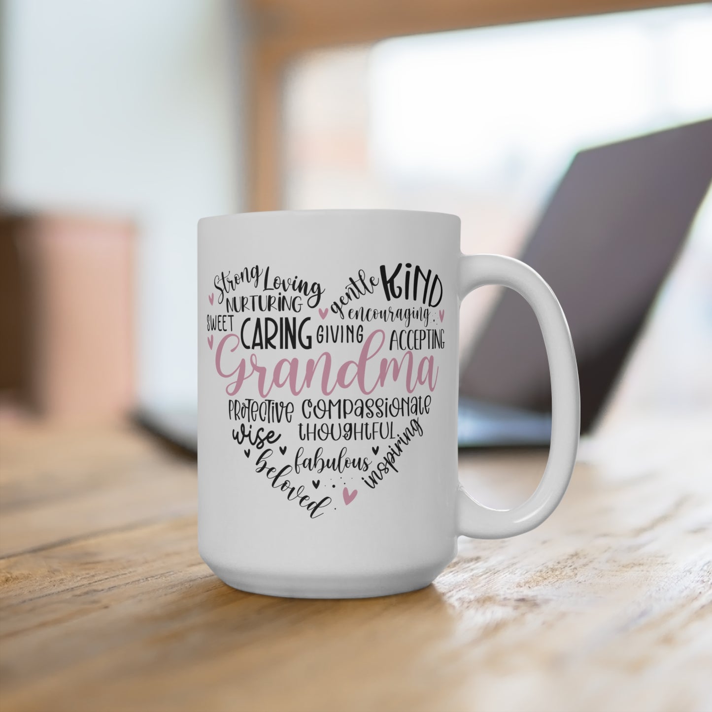 Grandma Heart Mug 15oz