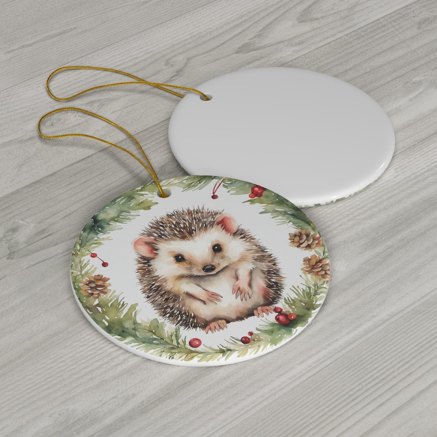 Hedgehog Ceramic Ornament