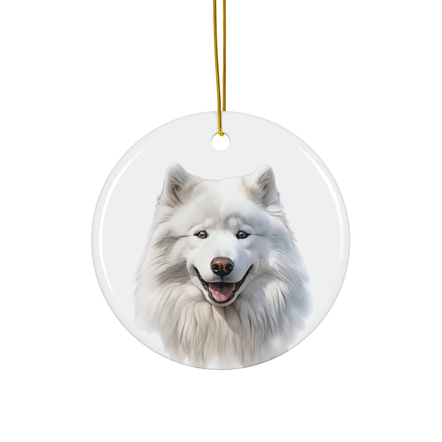 Samoyed Ceramic Ornament