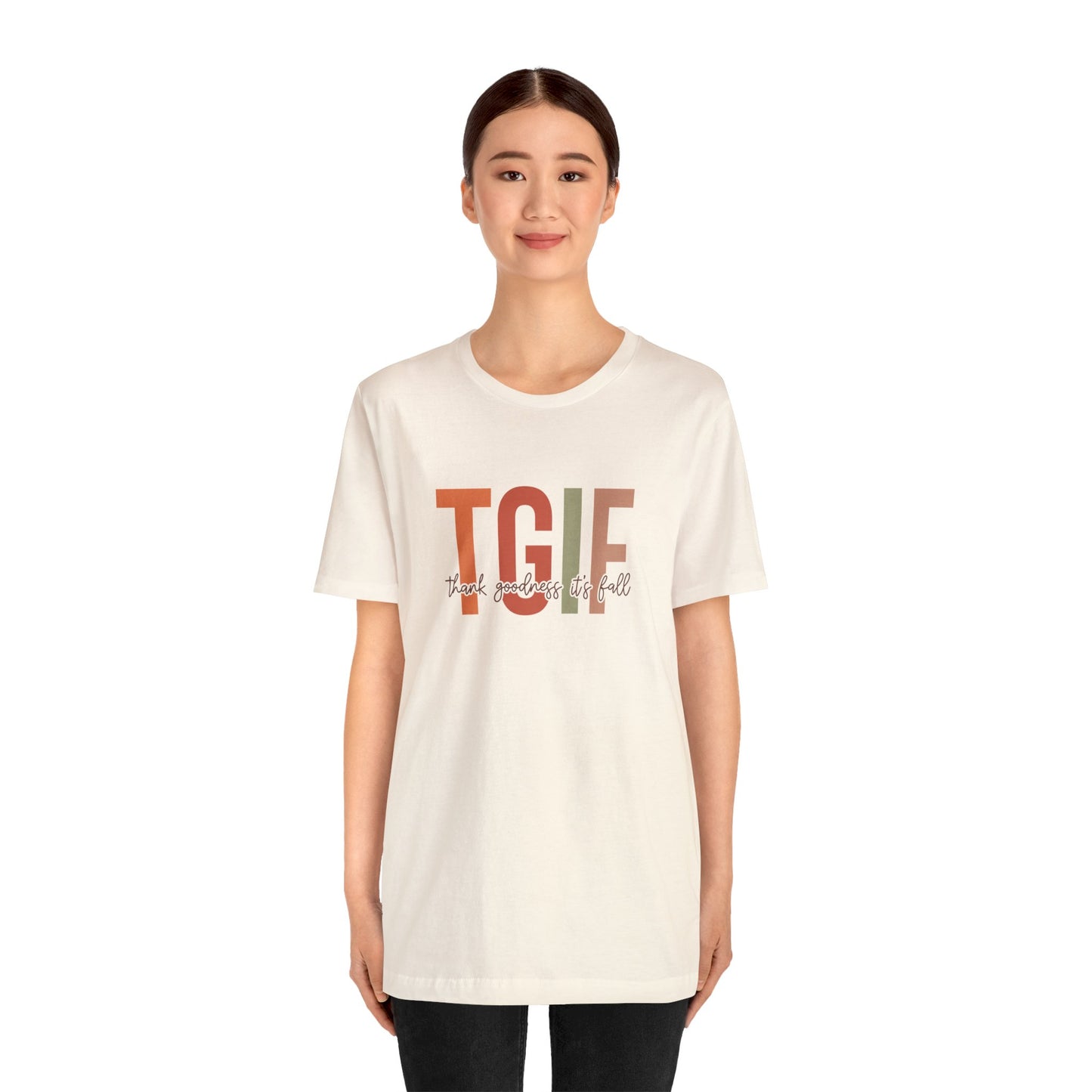 Thank God it's Fall Unisex Jersey Short Sleeve Tee T-Shirt