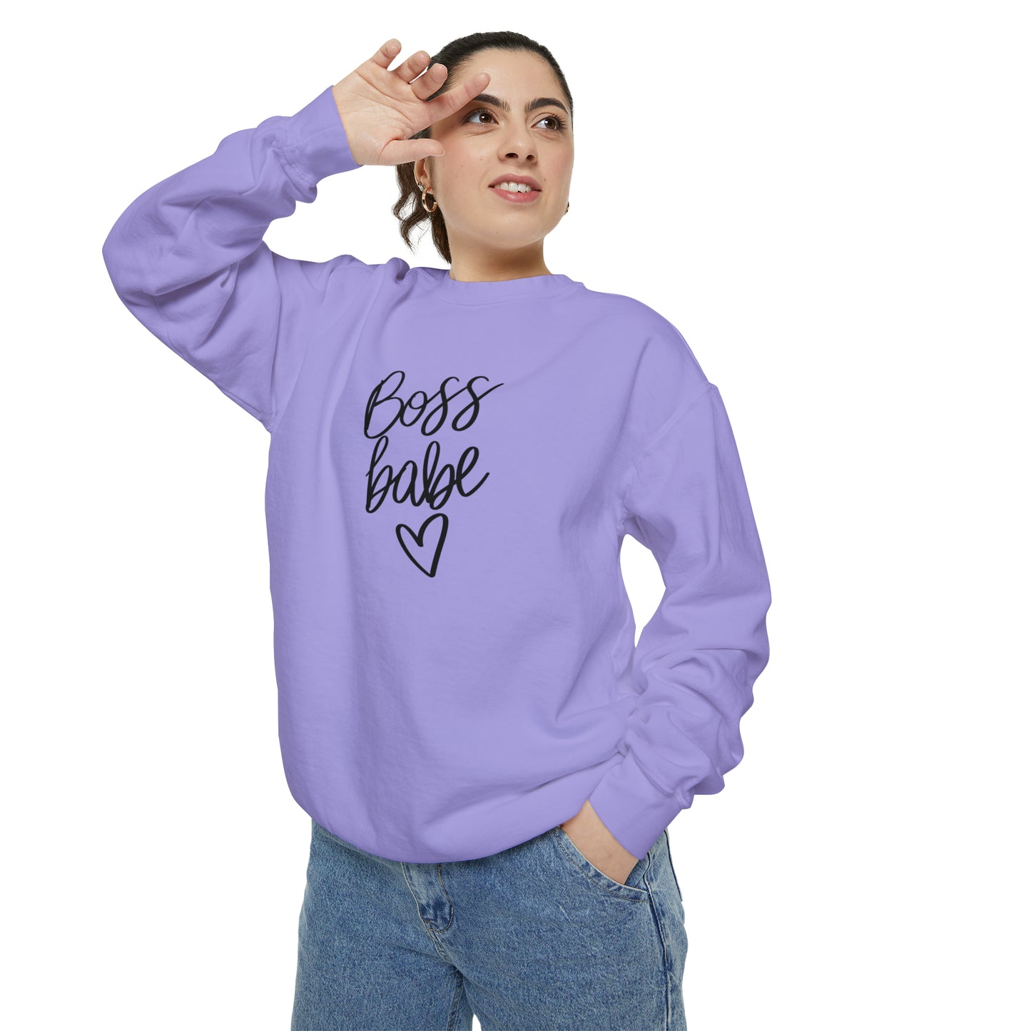 Boss Babe Unisex Garment-Dyed Sweatshirt