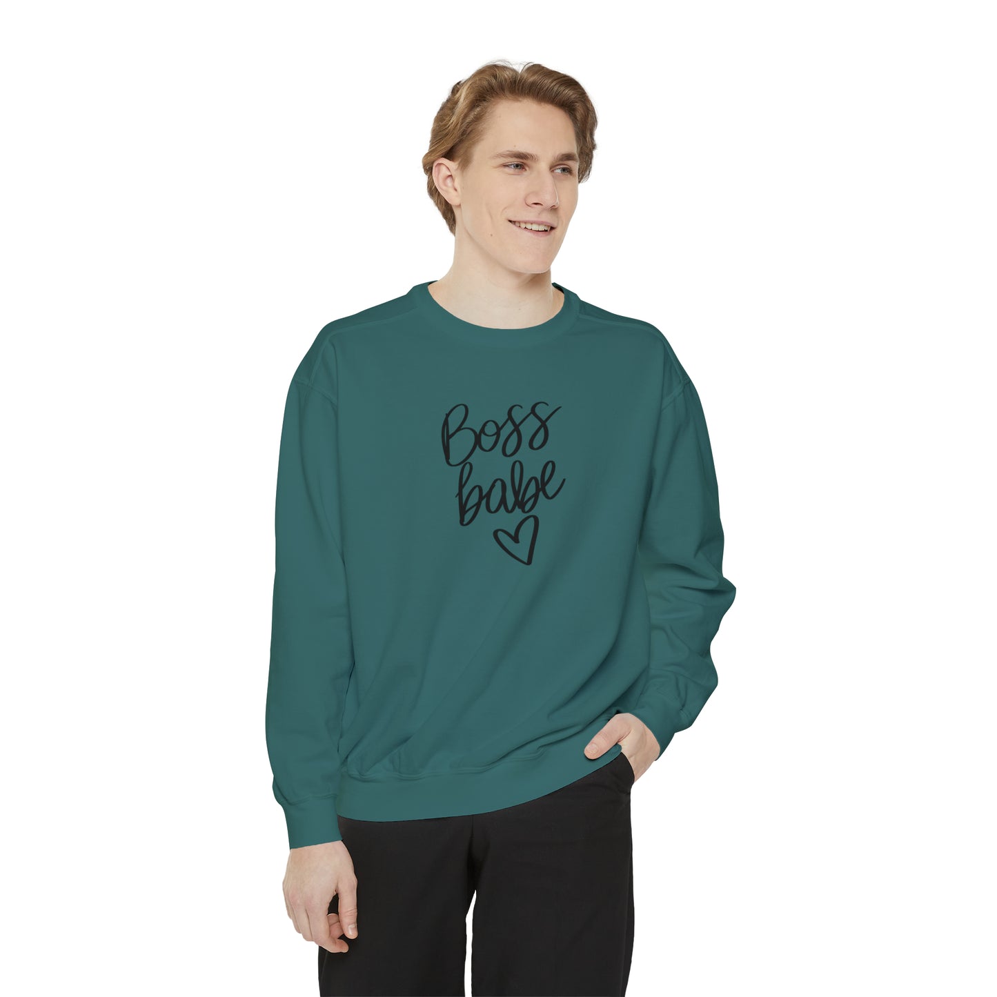 Boss Babe Unisex Garment-Dyed Sweatshirt