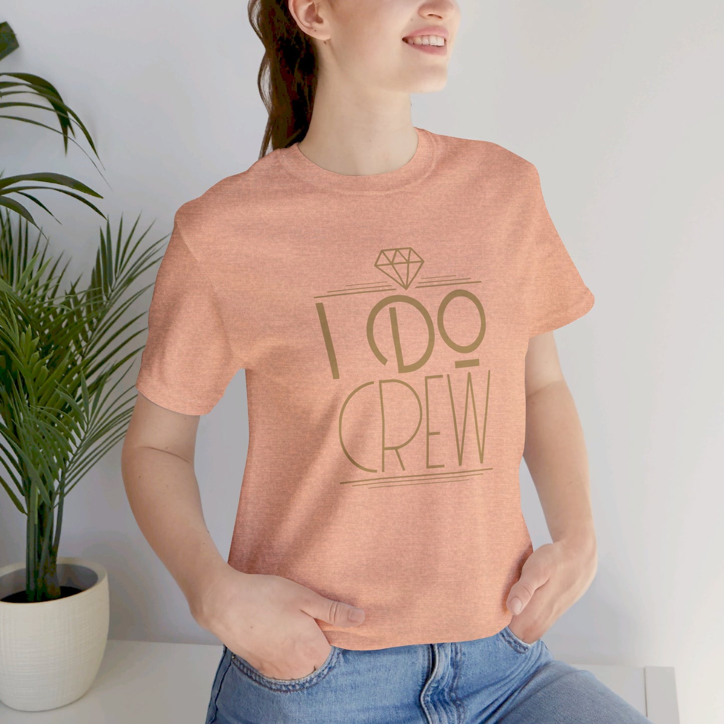 I Do Crew Art Deco Unisex Jersey Short Sleeve Tee Bachelorette Party Shirt