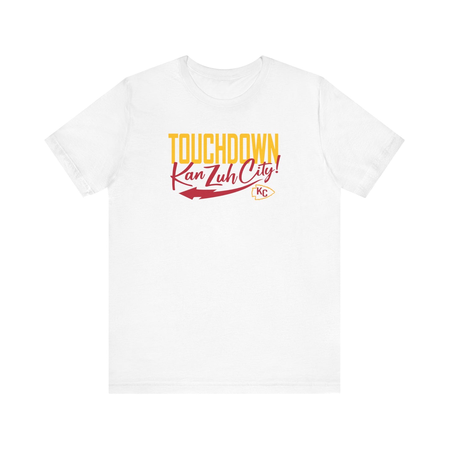 Touch Down Kan Zuh City Kansas City Unisex Jersey Short Sleeve Tee T-Shirt