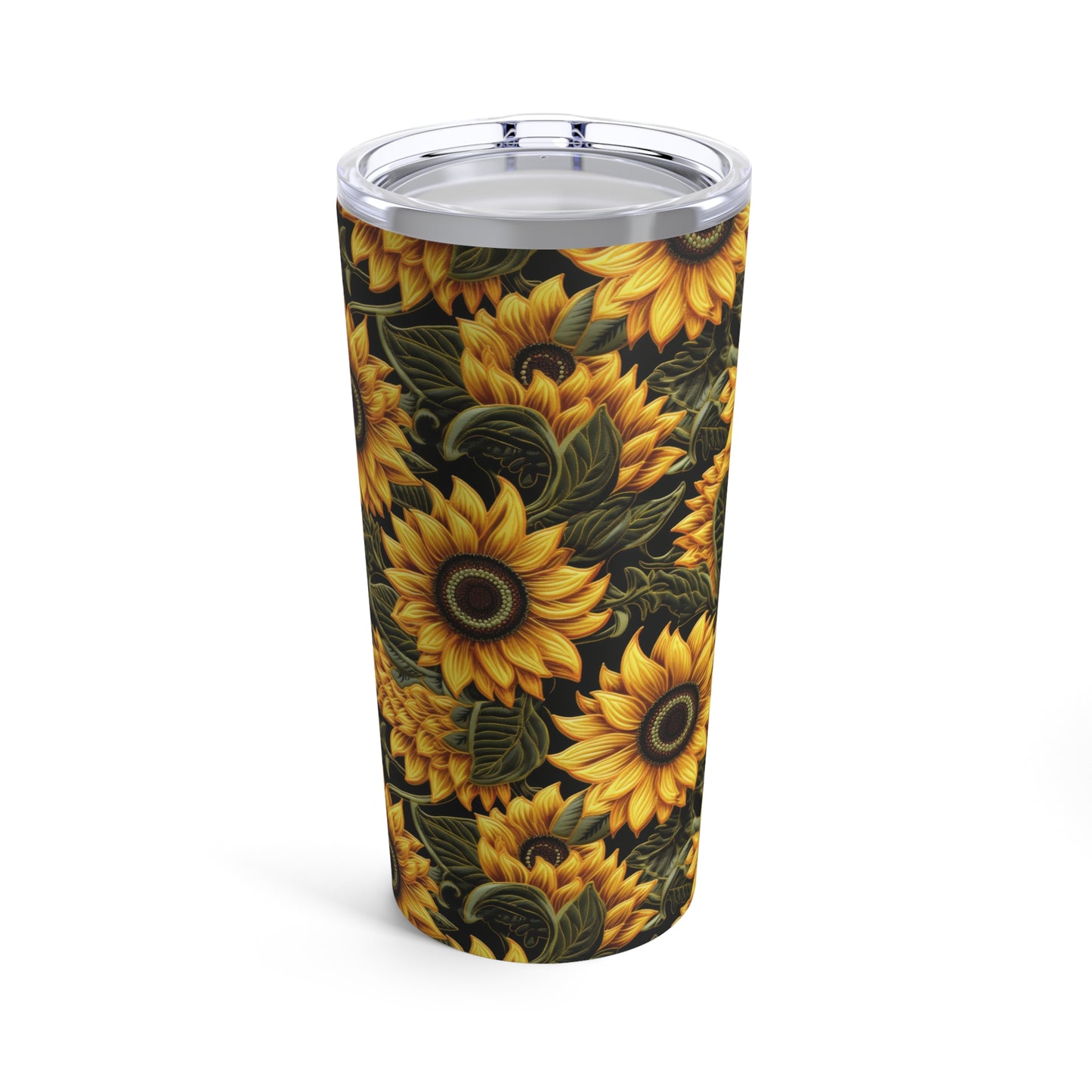 Embroidery Sunflower Tumbler 20oz Flower Tumbler