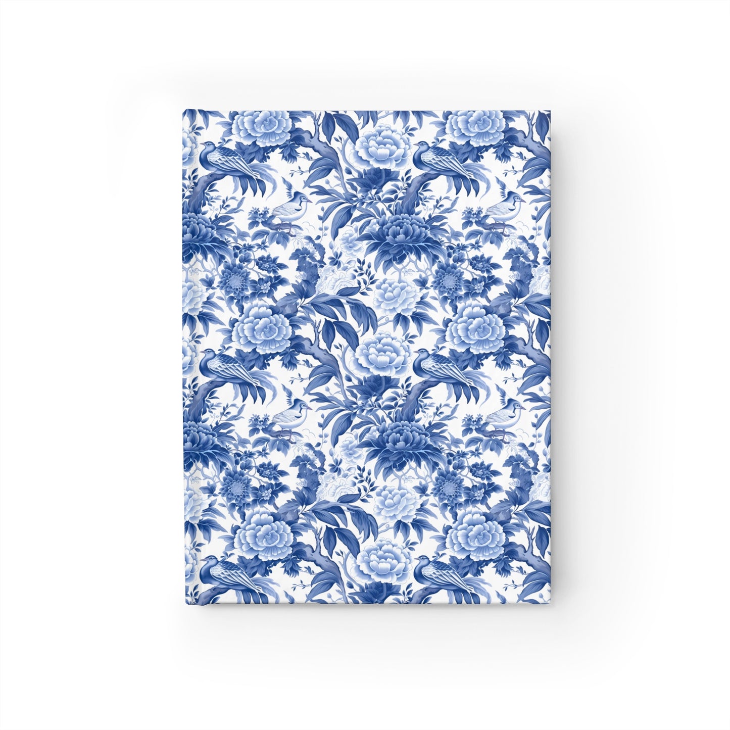 Blue Chinoiserie Blank Notebook