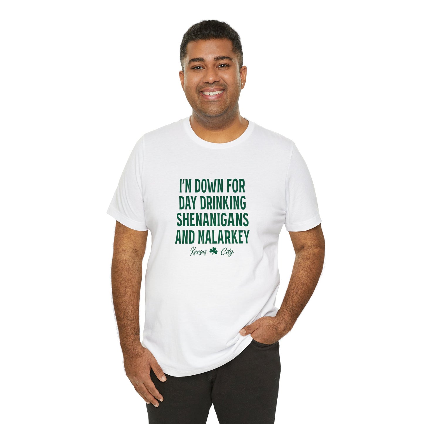 St Patrick's Day Parade Kansas City Unisex Jersey Short Sleeve Tee T-Shirt