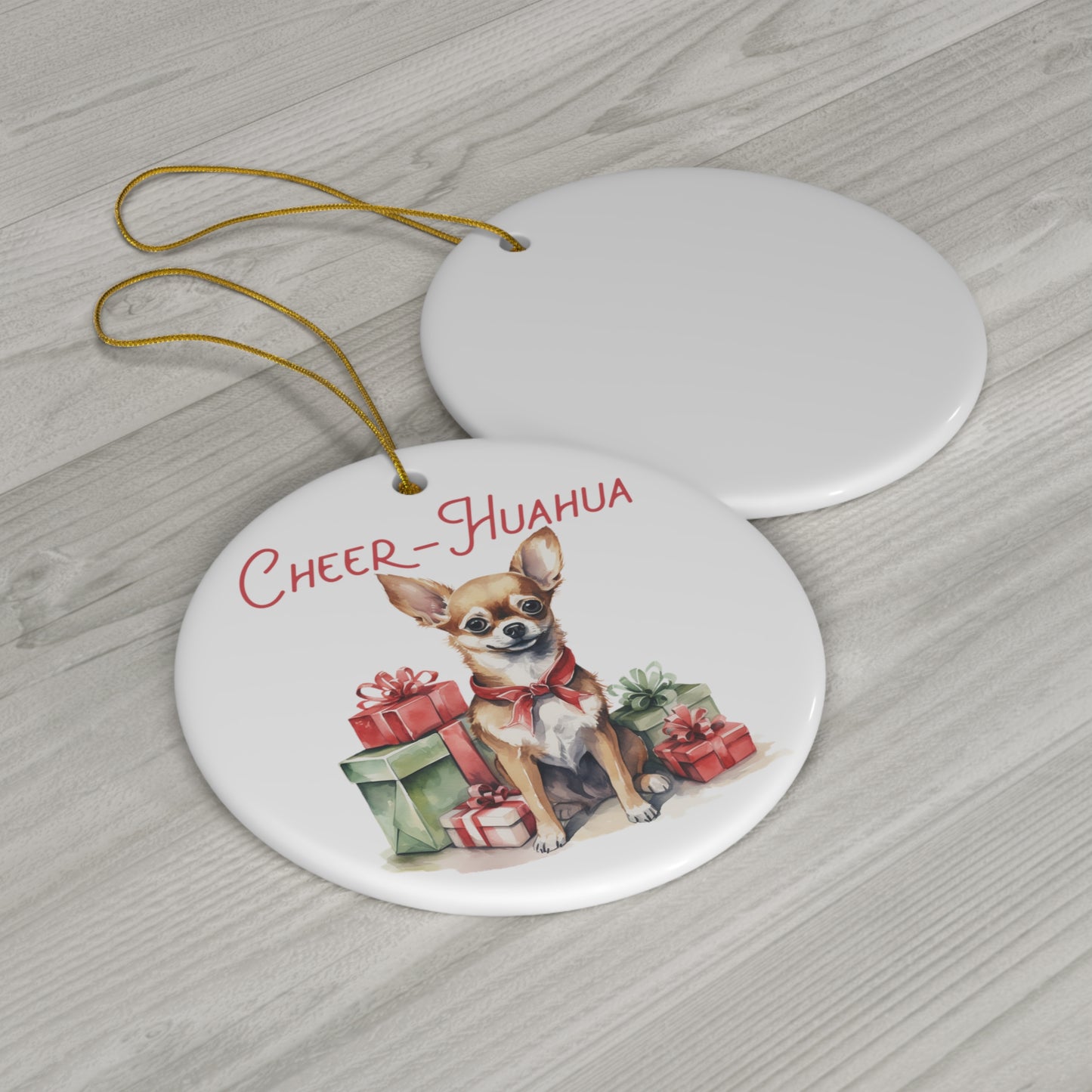 Chihuahua Ceramic Ornament