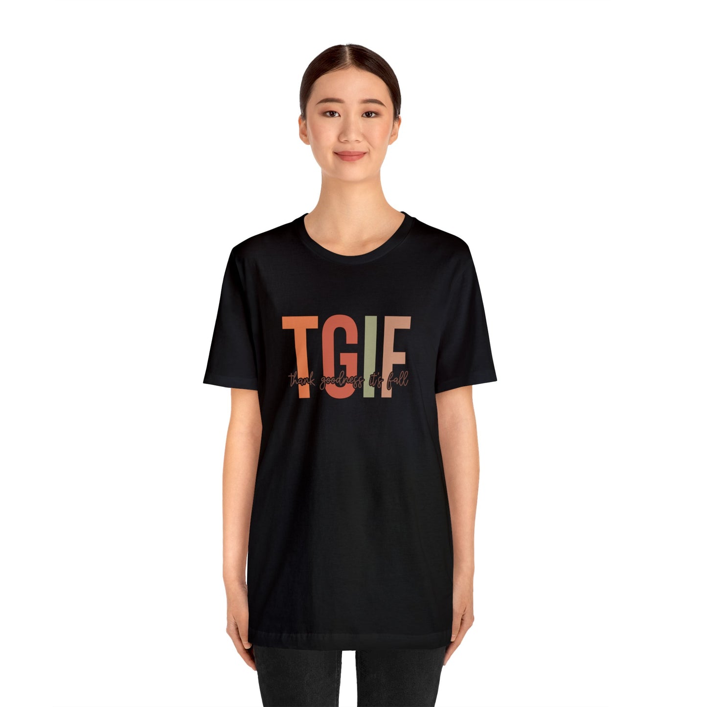 Thank God it's Fall Unisex Jersey Short Sleeve Tee T-Shirt