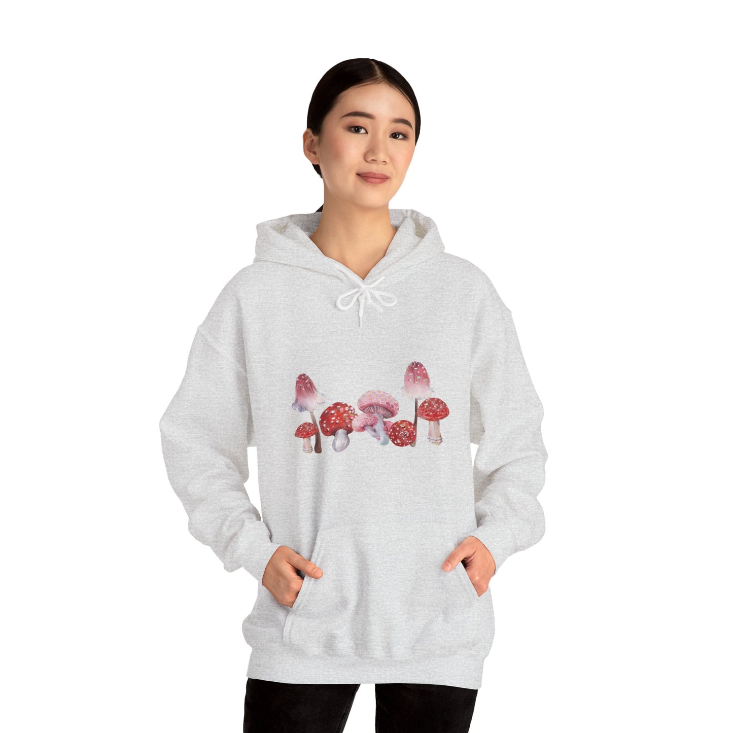 Unisex Watercolor Mushroom Heavy Blend Hooded Hoodie Sweatshirt