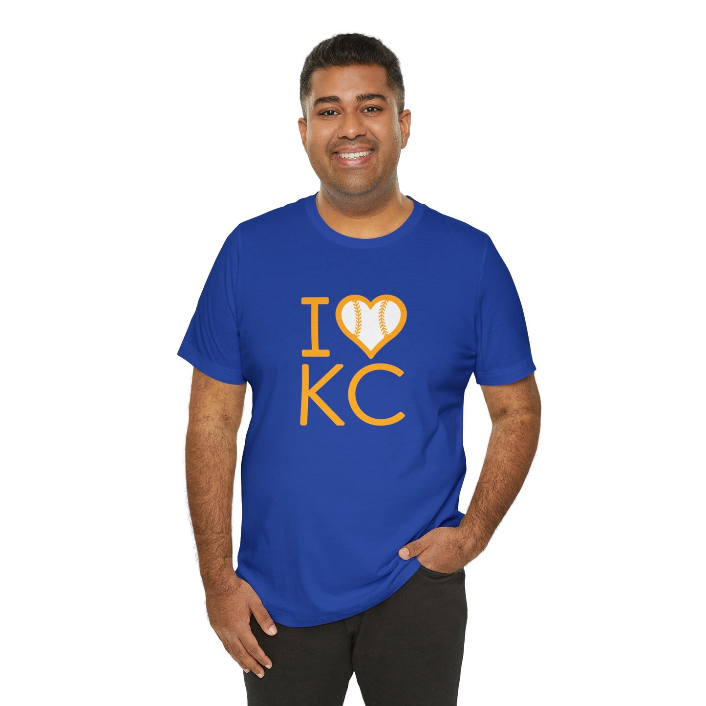 I love Kansas City Baseball Unisex Jersey Short Sleeve Tee T-Shirt