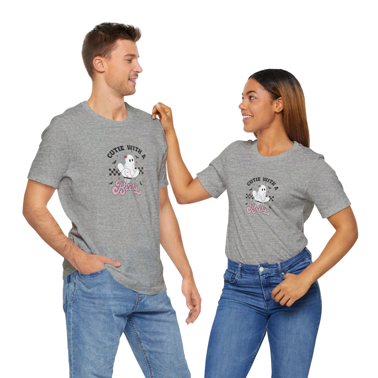 Cutie With A Booty Ghost Unisex Jersey Short Sleeve Tee