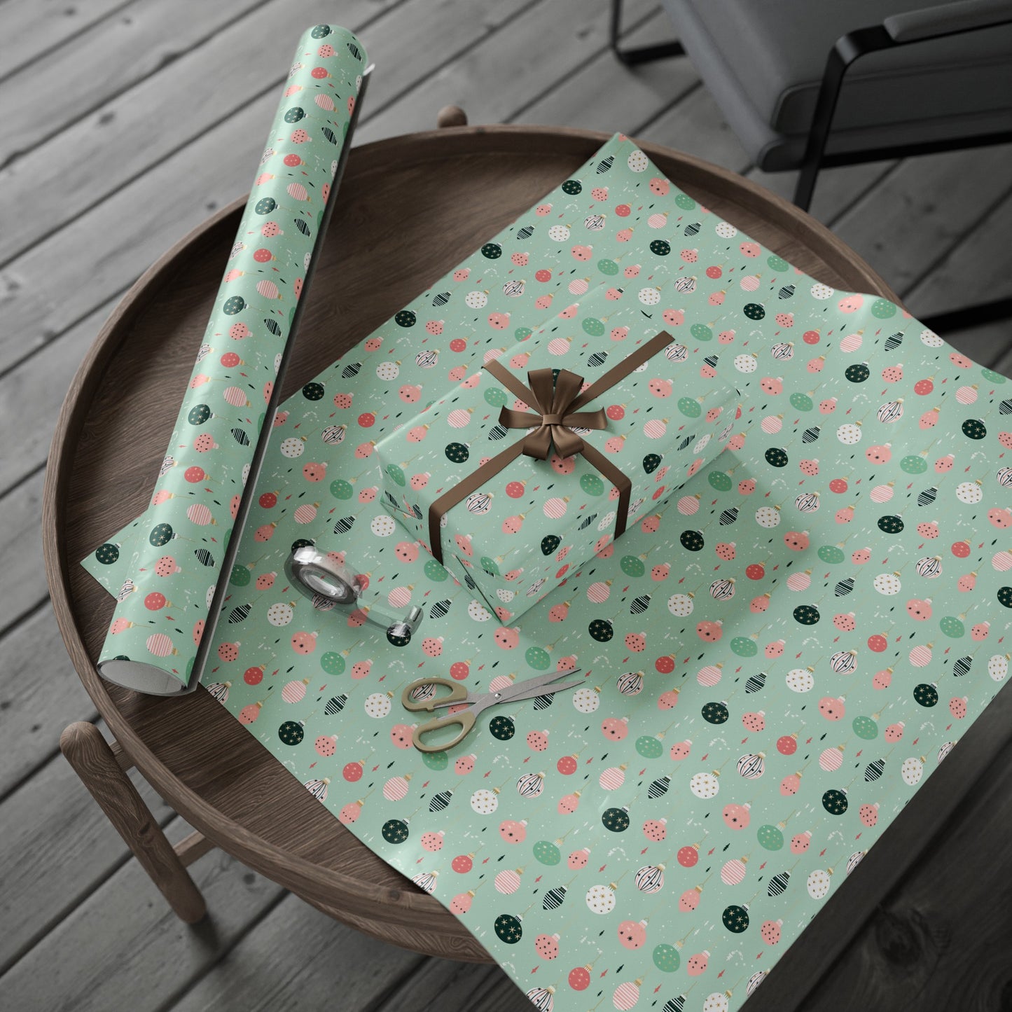 Christmas Ornament Gift Wrapping Paper Holiday Wrapping Paper Christmas Gift Wrapping Paper Gift Paper