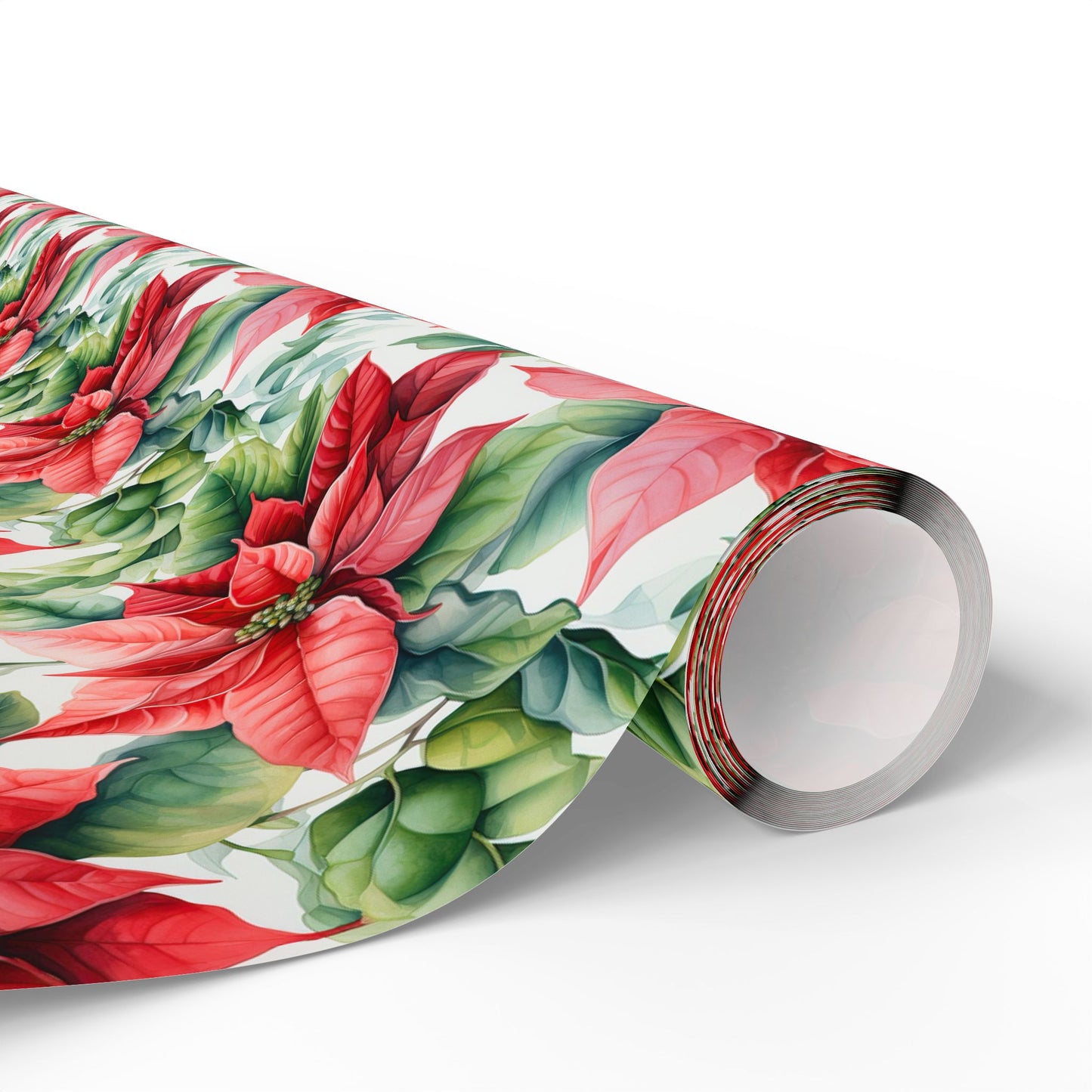 Poinsettia Floral Wrapping Paper