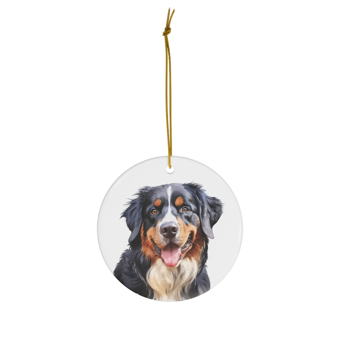 Bernese Mountain Dog Ceramic Ornament