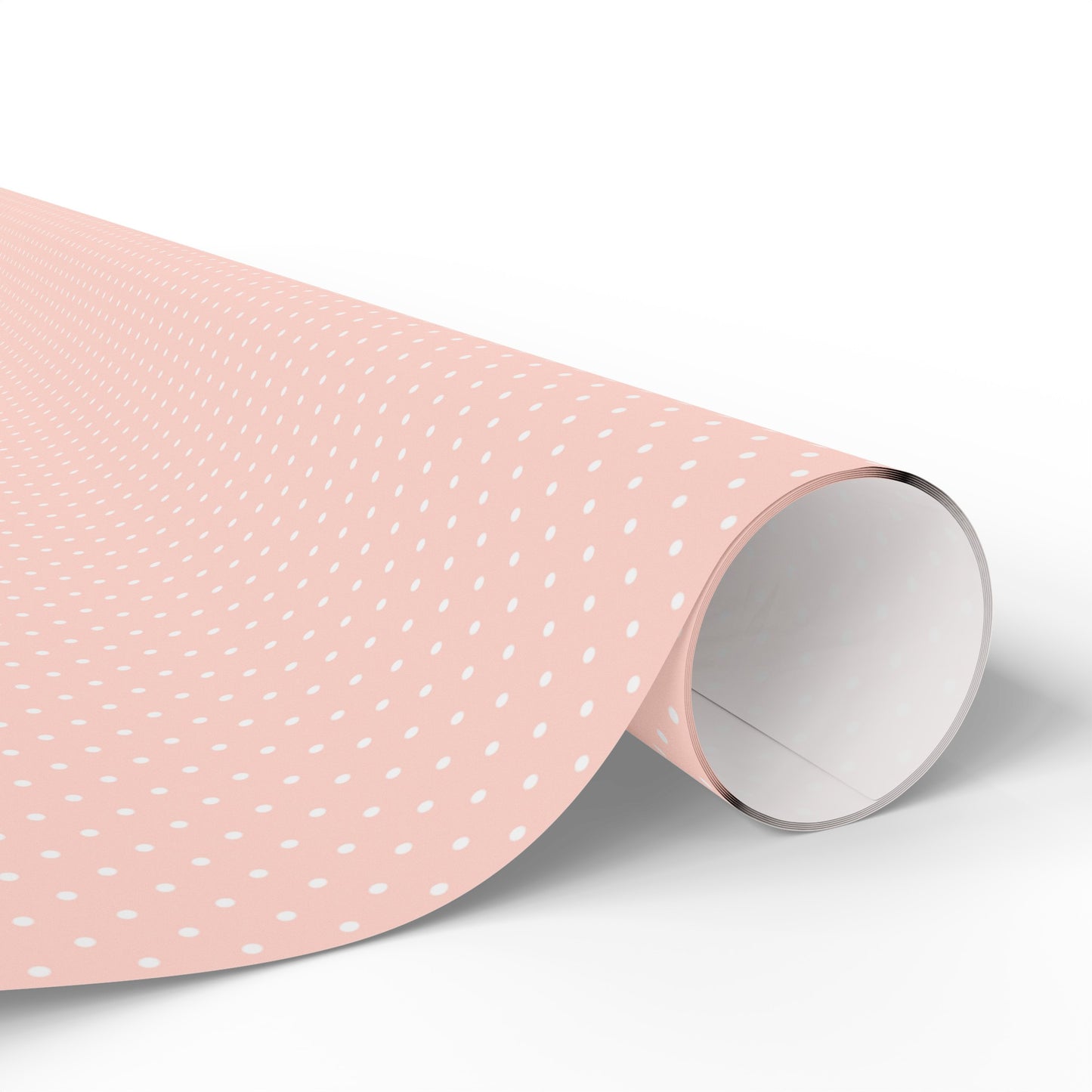 Pink and White Polka Dot Wrapping Paper