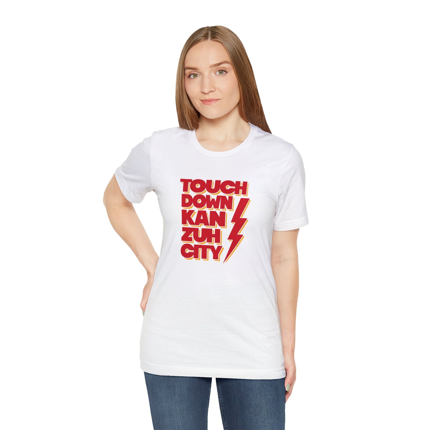 Touchdown Kan Zuh City Unisex Jersey Short Sleeve Tee T-Shirt