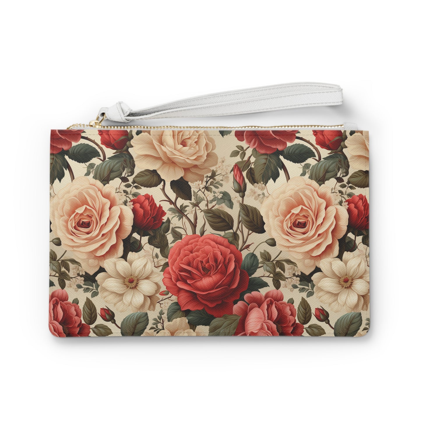 Retro Rose Clutch Bag