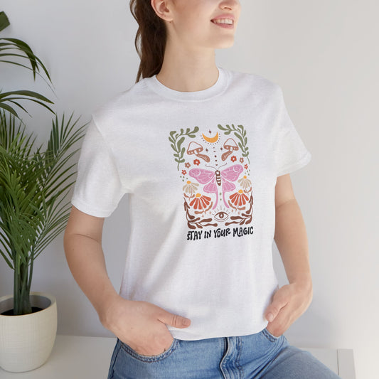 Stay in your Magic Boho Unisex Jersey Short Sleeve Tee