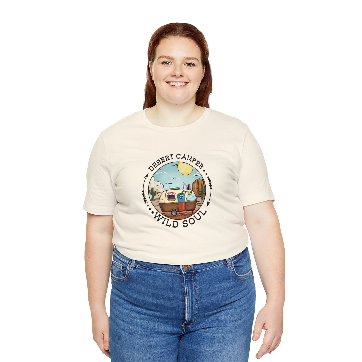 Desert Camper WIld Soul Camp Shirt Unisex Jersey Short Sleeve Tee T-Shirt