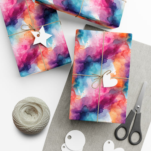Alcohol Ink Gift Wrap