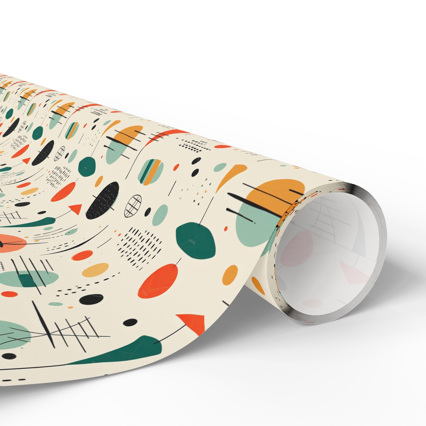 Mid Century Gift Wrapping Paper