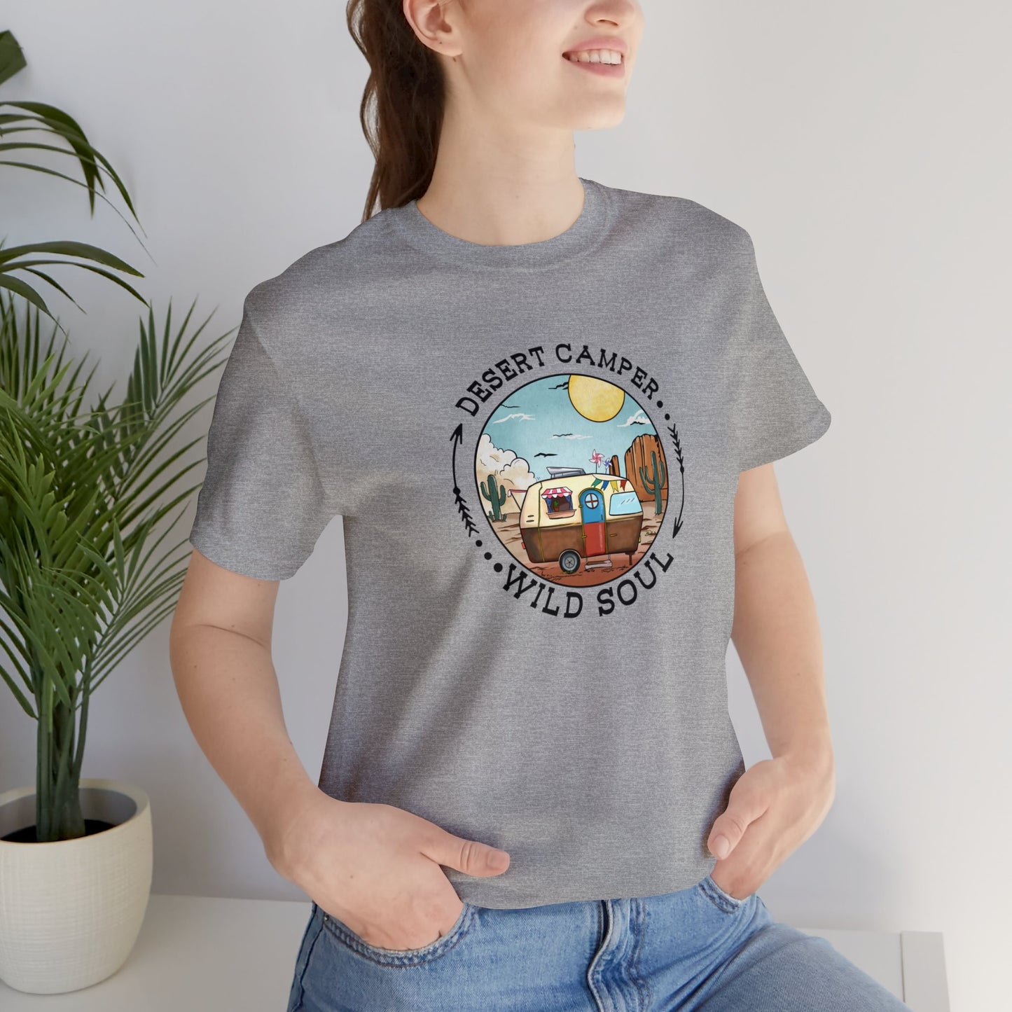 Desert Camper WIld Soul Camp Shirt Unisex Jersey Short Sleeve Tee T-Shirt