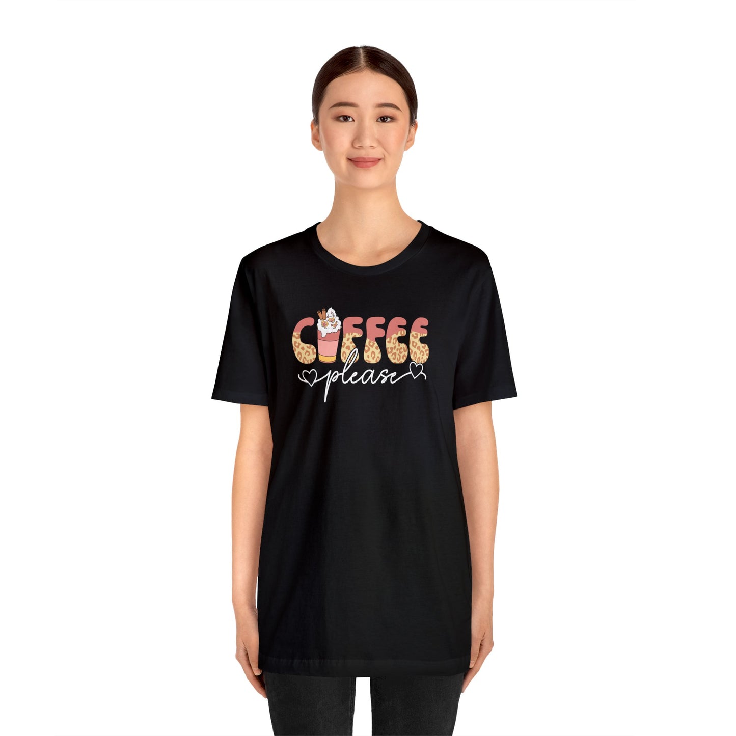 Cute Coffee Shirt Unisex Jersey Short Sleeve Tee T-Shirt Coffee Please Shirt